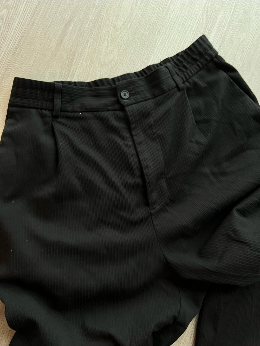 Zara Men's Wide Leg Pants, Black, Size M